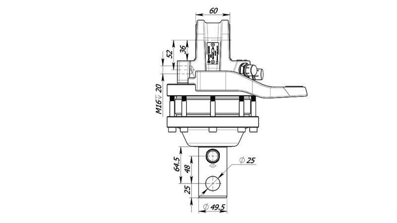 ROTATOR HIDRAULIC 3000/1500 KG CU AX