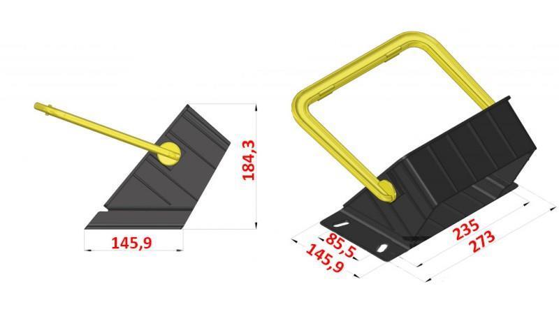 SUPORT PENTRU CANTON DIN PLASTIC DIN 76051/E53 6,500 Kg