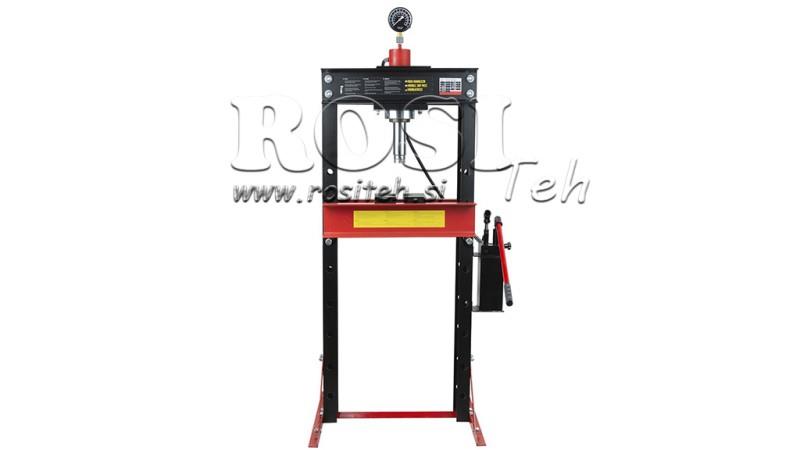 VERKSTED HYDRAULISK PRESSE FOR LAGER 30T - to-hastigheter