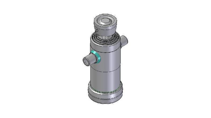 3042S -TELESCOPIC CYLINDER STANDARD/BALL 4 STAGES STROKE 830 DIAMETER 124