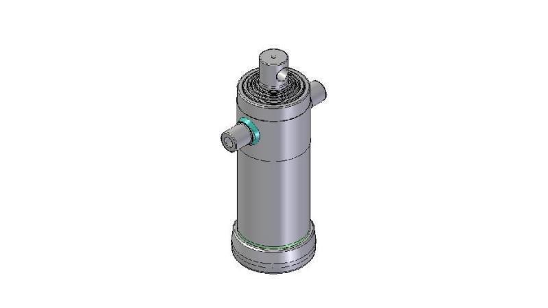 3058F -TELESCOPIC CYLINDER STANDARD/HOLE 5 STAGES TRAVEL 1625 FI 152