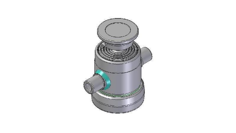 3090S -TELESCOPIC CYLINDER STANDARD/BALL 5 STAGES STROKE 500 DIAMETER 124