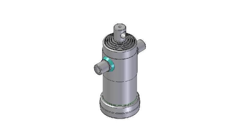 3092F -TELESKOPZYLINDER STANDARD/LOCH 5 STUFEN HUB 1040 FI 124