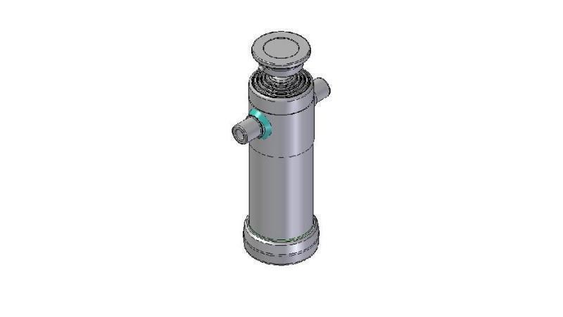 3095S -TELESCOPIC CYLINDER STANDARD/BALL 5 STAGES STROKE 2140 DIAMETER 124