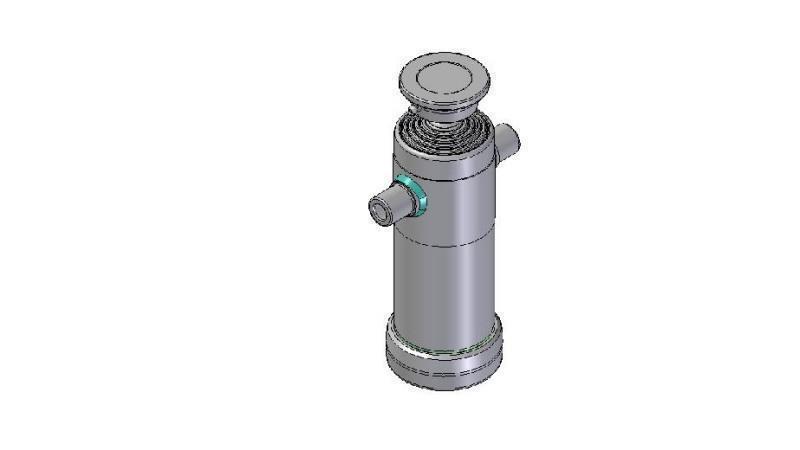 3097S - TELESCOPISK CYLINDER STANDARD/KUGLE 5 TRIN SLAG 1315 DIAMETER 124