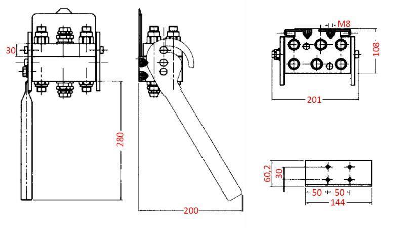 COUPLAGE MULTI-FASTER 6 voies BSP1/2 PARTIE MOBILE