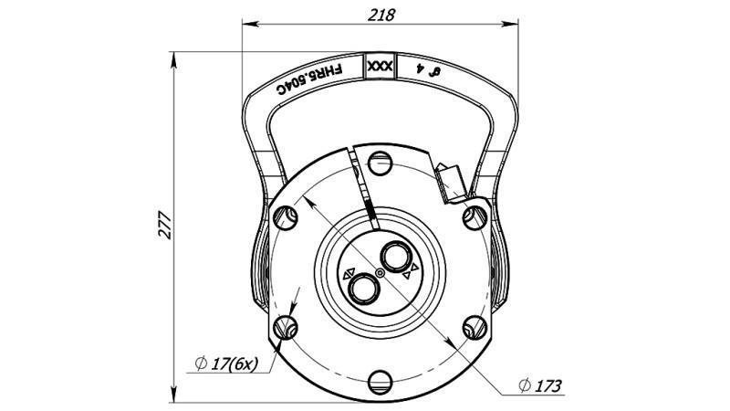 HYDRAULIC ROTATOR 6000/3000 KG WITH FLANGE