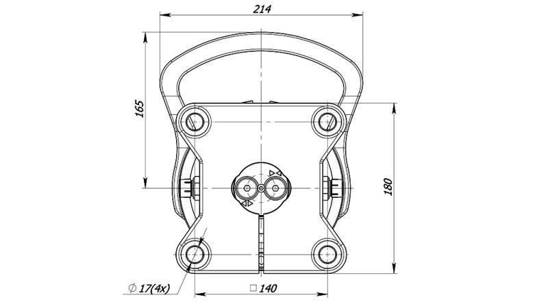 ROTATOR HIDRAULIC 4500/2250 KG CU FLANȘĂ