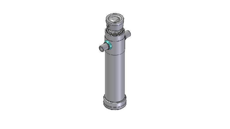 4025S -TELESCOPISK CYLINDER STANDARD/KUGLE 2 TRIN SLAG 895 DIAMETER 106