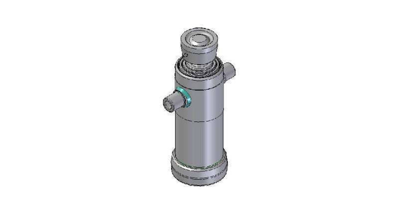 4031S -TELESCOPIC CYLINDER STANDARD/BALL 3 STAGES STROKE 743 DIAMETER 124