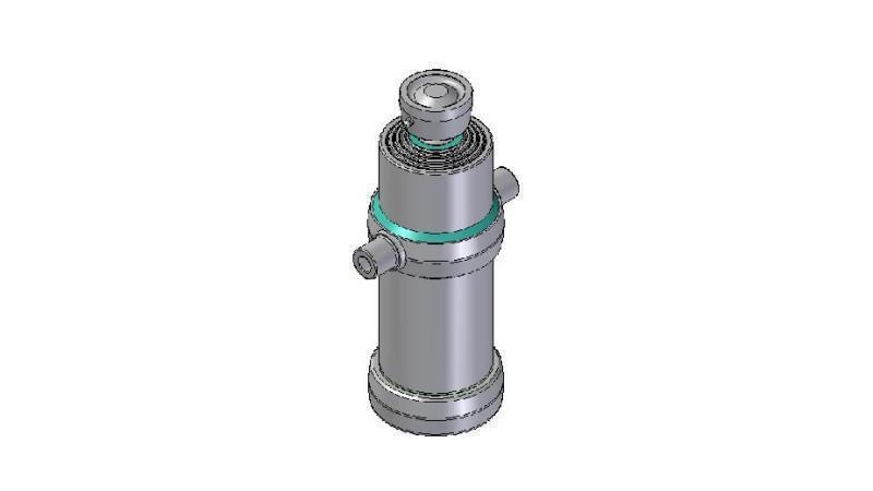 4045S -TELESCOPIC CYLINDER STANDARD/BALL 4 STAGES STROKE 1490 DIAMETER 170