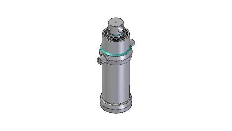 4049F -CILINDRU TELESCOPIC STANDARD/GAURĂ 4 ETAPE CURS 2510 FI 190