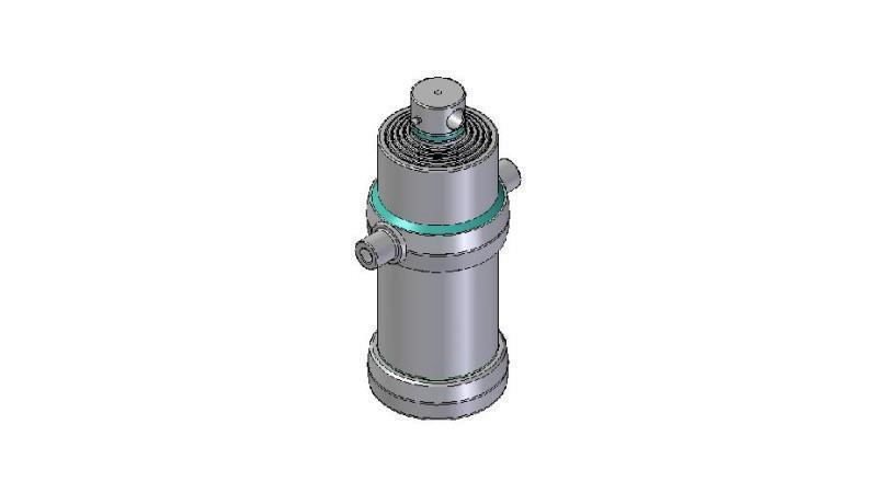 5007F -TELESCOPIC CYLINDER STANDARD/HOLE 5 STAGES TRAVEL 1850 FI 190