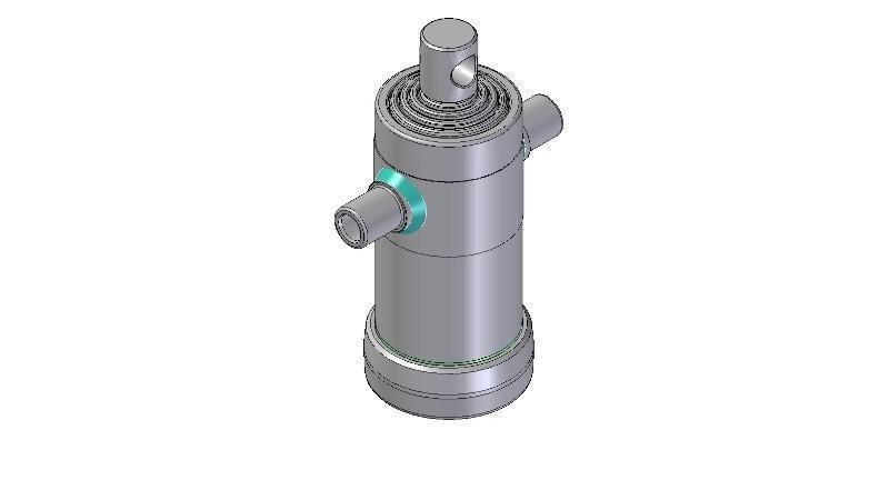 5021F -TELESCOPIC CYLINDER STANDARD/HOLE 5 STAGES TRAVEL 830 DIAMETER 112