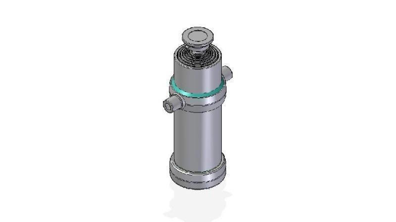 7012S -TELESCOPIC CYLINDER STANDARD/BALL 7 STAGES TRAVEL 3460 DIAMETER 170