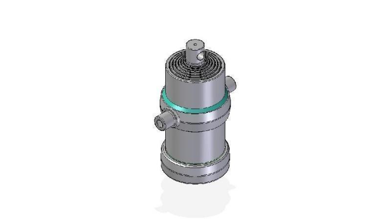 7019F -CILINDRU TELESCOPIC STANDARD/GAURĂ 7 ETAPE CUSCĂ 2045 DIAMETRU 190
