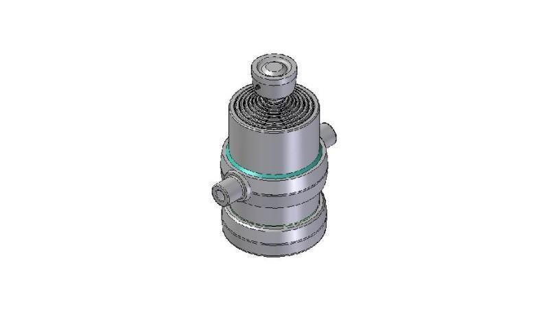 8002S - CYLINDRE TÉLESCOPIQUE STANDARD/BALLON 8 ÉTAPES DÉPLACEMENT 1540 DIAMÈTRE 190