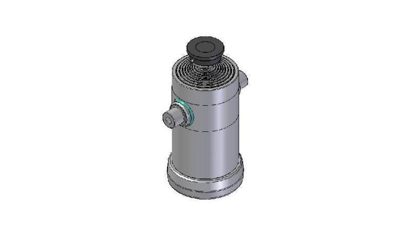9035S -TELESCOPISK CYLINDER STANDARD/KUGLE 9 TRIN SLAG 3607 DIAMETER 270