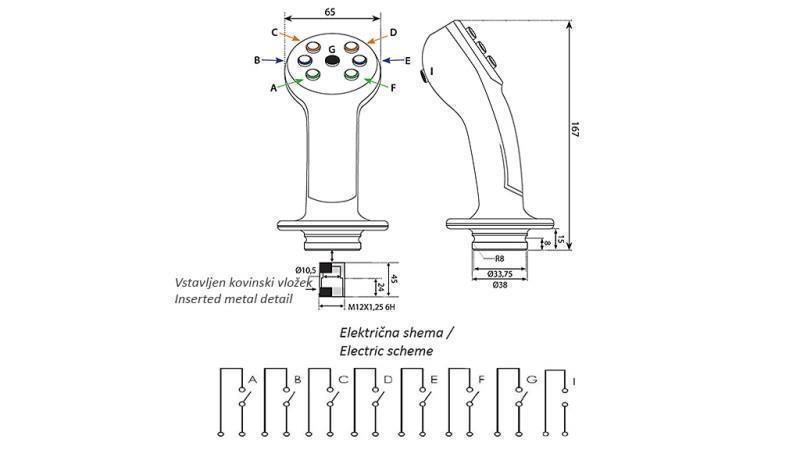 JOYSTICK DI CONTROLLO REMOTO - 2 PULSANTI