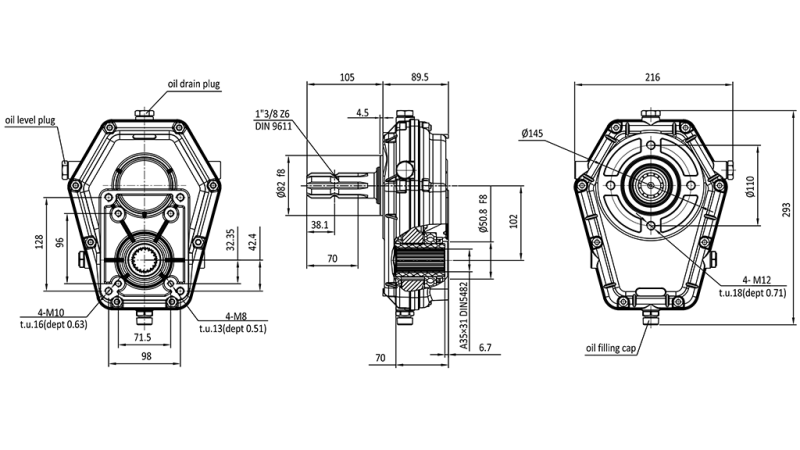 GEARKASSE GR.3 -1:3.8 HAN