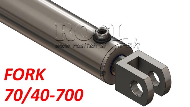 HYDRAULISK CYLINDER GAFLE 70/40-700