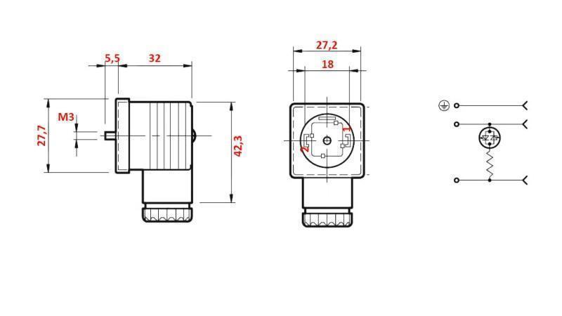 ELEKTRISK STIK LED 70-250 V AC