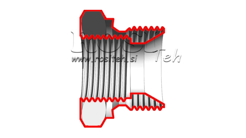 ADAPTATOR HIDRAULIC MASCULIN-FEMEIE 2- 1 1/2