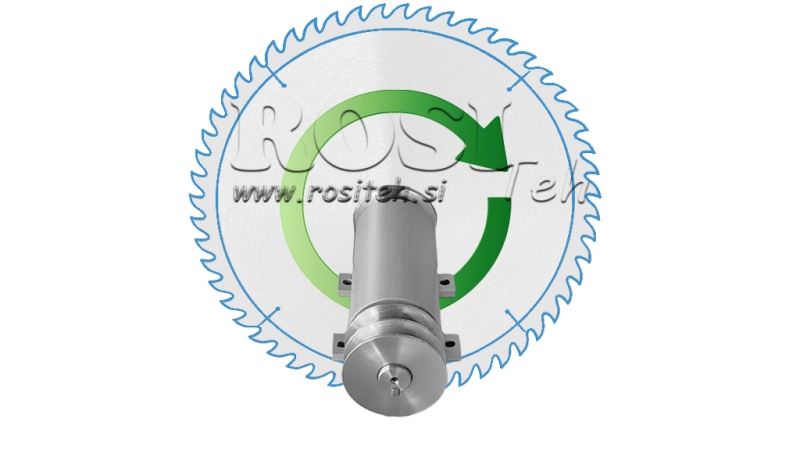 AX PENTRU CIRCULAR DIN FONTĂ 300MM (FILET DREPT)