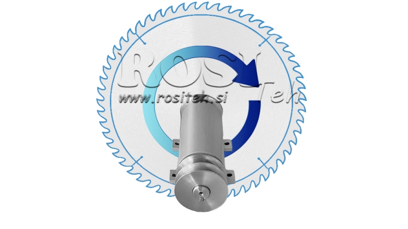 AX PENTRU CIRCULAR DIN FONTĂ 300MM (FILET DREPT)