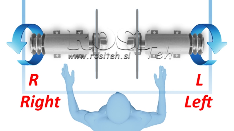 AX PENTRU CIRCULAR DIN FONTĂ 400MM (FILET STÂNG)