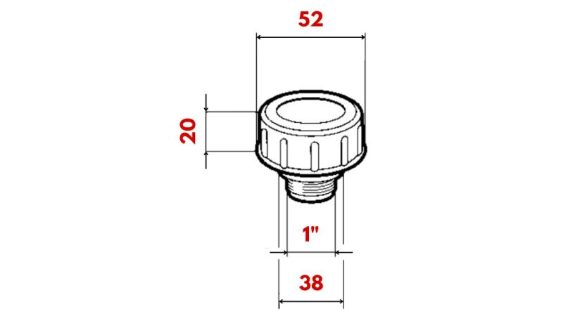 CAPAC DE UMPLERE 1 CU VENTIL