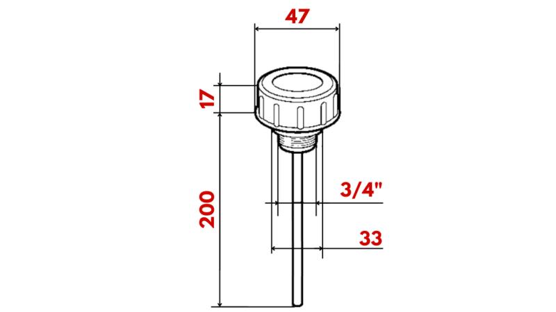 FILLER CAP 3/4