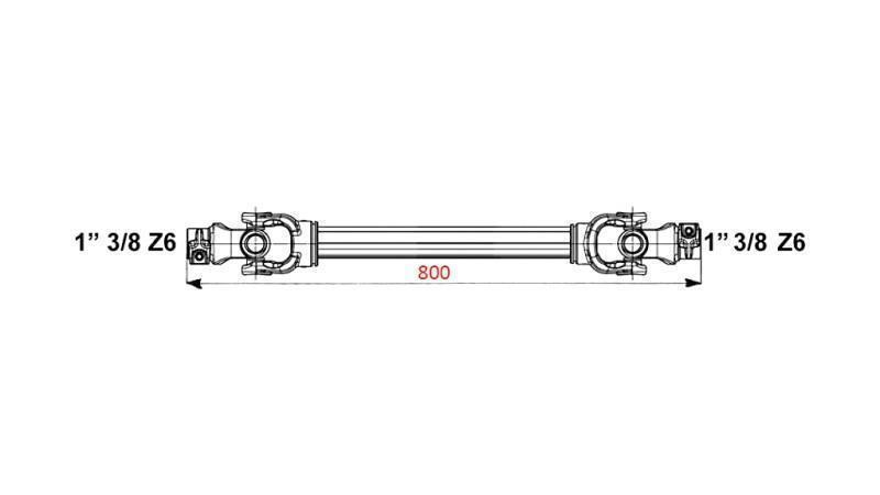 CARDAN HOMOLOGAT CE SHAFT profi line KAT.6 lungime 800mm