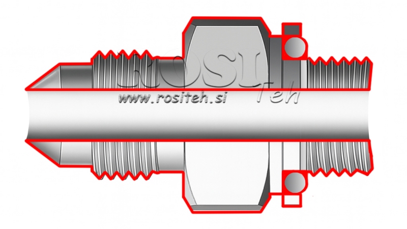 HIDRAVLIČNI REDUCIR  1 1/16 JIC74°-3/4 GAS
