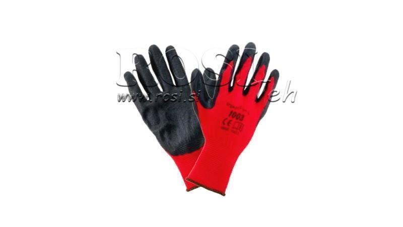 LATEX COATED GLOVES - SIZE 9