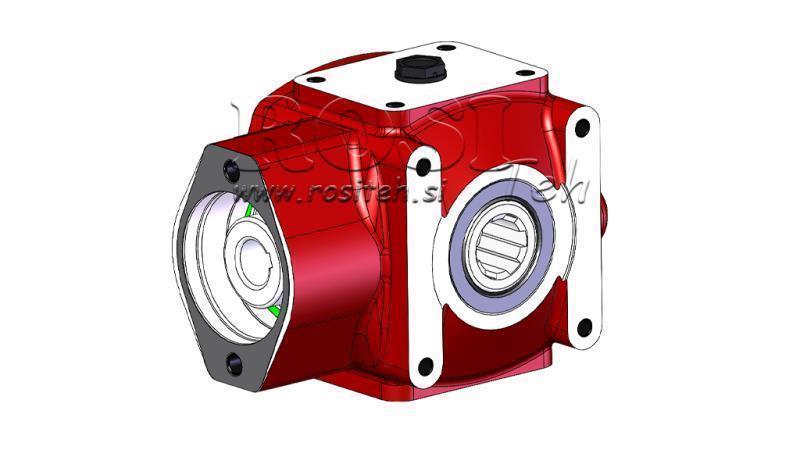 GEARBOX RT90 FOR HYDRAULIC MOTOR MP/MR RATIO 3.1:1