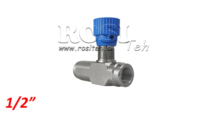 REGULATOR DE FLUX VRFU - VALVĂ DE DAMPING NON-RETURN 1/2 UNIDIRECȚIONAL - 50LIT