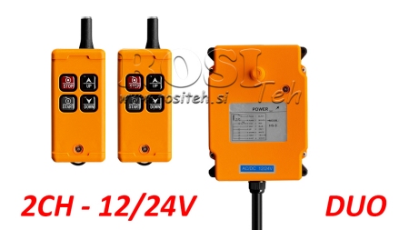 CONTROL RADIO 2CH - 12/24V DUO