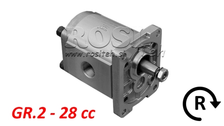 HYDRAULIKPUMPE GR.2 28 CC HØJRE - GEWINDE