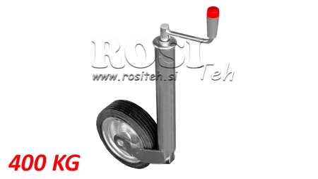 LEGĂTURĂ DE SPRIJIN FILETATĂ CU ROATĂ PENTRU REMORCI 250MM 400KG