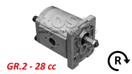 POMPĂ HIDRAULICĂ GR.2 28 CC FLANȘĂ DREAPTA