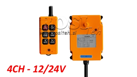 CONTROL REMOT 4CH - 12/24V