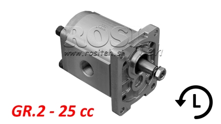 POMPE HYDRAULIQUE GR.2 25 CC GAUCHE - FILET