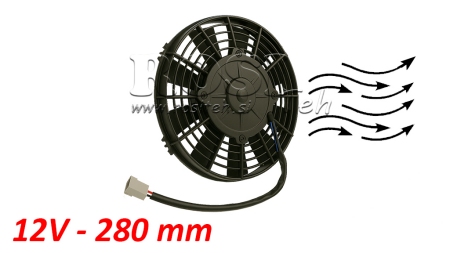 AXIÁLIS HŰTŐVENTILÁTOR 280MM PULL 12V