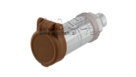 COVOR PROTECTOR MARRON PVC FEMELĂ CU ÎNCHIDERE RAPIDĂ PUSH PULL