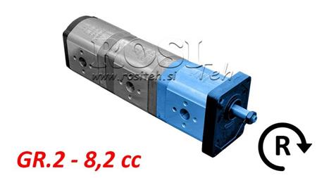 HYDRAULISK PUMPE 20C8,2X067 FORAN GR.2 8.2 CC HØJRE