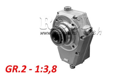 GEARBOX GR.2 -1:3.8 FEMALE ON PIN