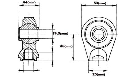 welding bearing round fi 19.3/25