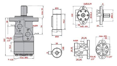 MOTOR HIDRAULIC MP 400