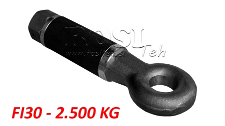 VLEČNA KLJUKA VRTLJIVA FI30 2.500/400KG